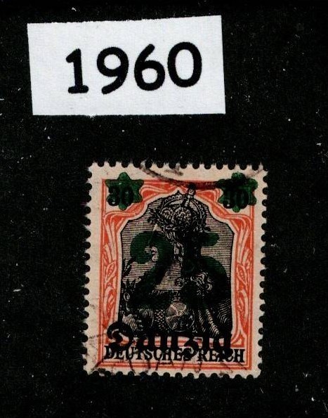 Used stamp Sc #21 Gdansk Danzig Overprint 1920 Germany Post WWI #1960