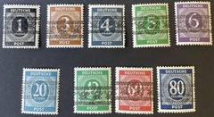 BIZONE 1948 I-IX/I ** MNH FLAWLESS SET Certificate SCHLEGEL BPP (H7598