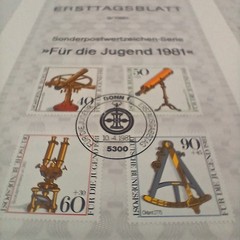 Vintage 1981 Ersttagsblatt German First Day Stamp Sheets Set of 12 Bonn Covers