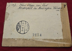 1946 Post WW2 WWII German registered letter cover envelope w Military Censor