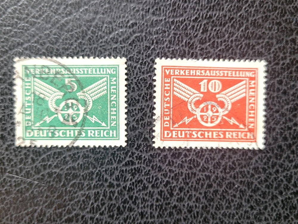 Germany #345-46 Used, 1939 Traffic Exhibition, Scott Catalog Value $ 15.00