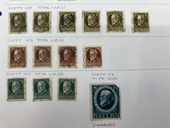 Germany States, Bavaria, Used – hinged on one album page, 1916- 1920
