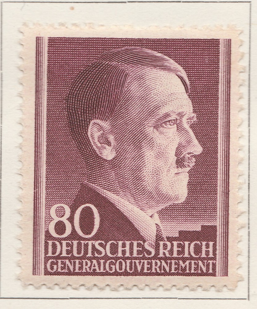 Germany WWII General Government 1942 80gr Perf 12 1/2 MH* A30P40F45330