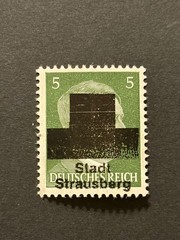 Germany 1945 Post WWII LOCAL overprint (STRAUSBERG) 5 Rpf. MNH /s1 #526