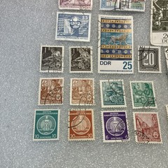 18 USED mixed varied Vtg. 1950-1990 DDR East Germany stamps; $1 Ships/A DEAL!