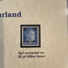 Kenmore Collection Kurland German Occupation 1945 WWII Postal History 6pf 12pf