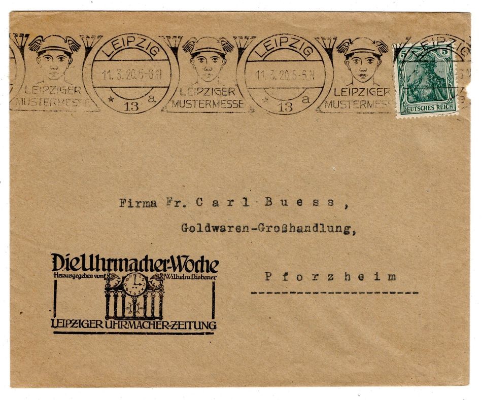 DR-Germania 1920 Best Sellers Leipzig Muster Fair Clockmaker Print (GA4716