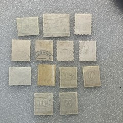 13 USED mixed varied Vtg. 1945-1955 Deutsche Post stamps; $1 Ships/A DEAL!