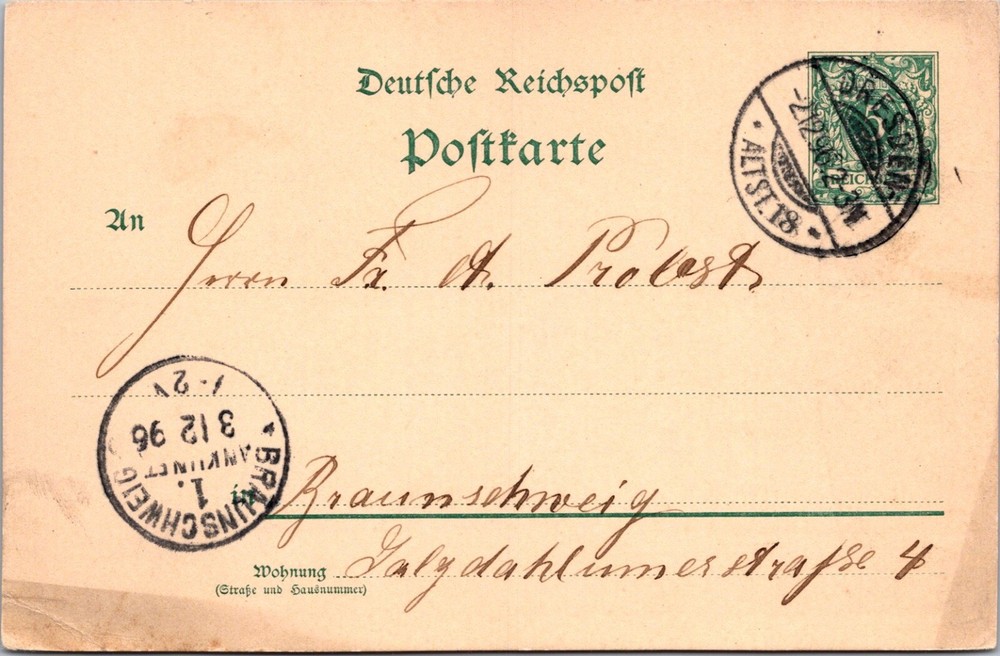 Germany 1896 – Postcard – Dresden – F66790