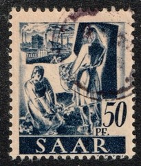 German territory- Saar Scott #167 Used F