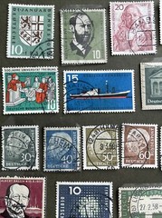 West GERMANY 1957 Used 26 Pcs Stamps,VF Condition,see Photos