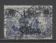Germany 1907 offices CHINA 1 Dollar issue used SCHANGHAI, $ 82.00