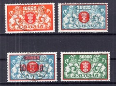Danzig 147/49+150 Postmarked 11EUR, Example Image (y77026)