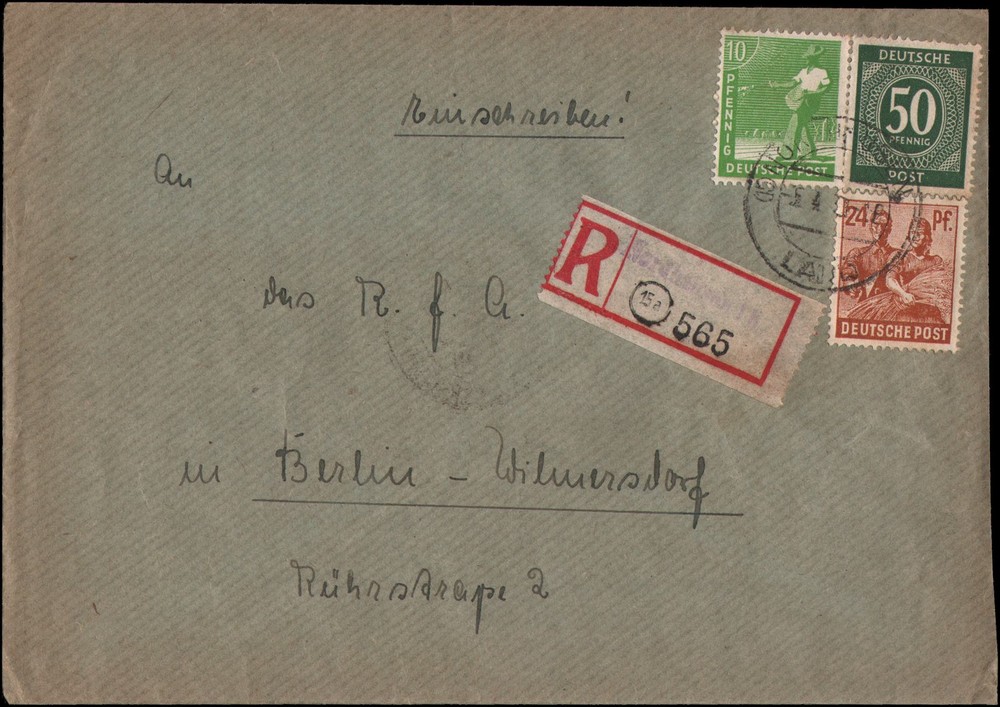 Germany Michel #932, 946, 951 Nordsomething, registered, 1948