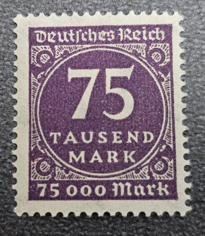 Stamp Germany Deutsches Reich 75 000 Mark 1923 Mi. Nr. 276 [🇩🇪39269-9]