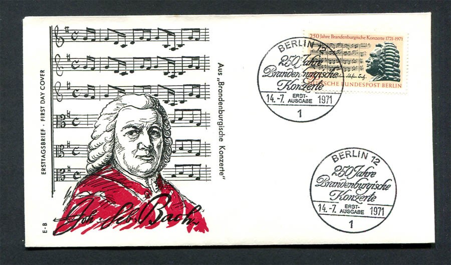 Germany – Berlin : Nice Concerts First Day Cover from 1971 – CTO