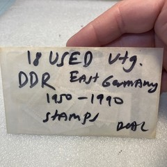 18 USED mixed varied Vtg. 1950-1990 DDR East Germany stamps; $1 Ships/A DEAL!