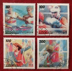 GERMANY Deutsche Bundespost 1995 CTO Sports Aid Mi 1777-80 Scott B775-8 XF 50-4