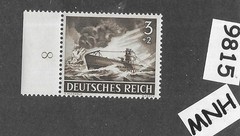 MNH stamp B218 Submarine U-boat WWII Military Hero’s Armed forces 1943 #9815