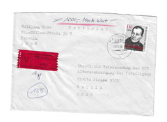 GERMANY 1990 Cover sent from Parchim to Berlin – V label