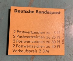 WEST GERMANY 1972 8 stamps PREVENTION Booklet complete, unused, MNH