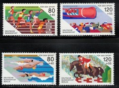 1986 Germany BRD & Berlin Fur den Sport MNH 2 complete sets