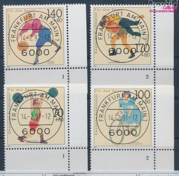 Stamps FRD (FR.Germany) 1991 Mi 1499-1502 (complete.issue) fine used / (10604818
