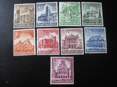 THIRD REICH Mi. #751-759 complete stamp set! CV $22.75