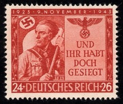 1943 Germany Deutsches Reich Michel 863 Scott B250 MNG