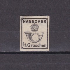 GERMANY HANOVER 1860, Mi#17, CV €220, MH