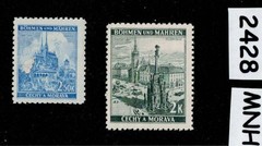 MNH Stamps Prague Castles & Cathedrals WWII Germany Occupation of BaM #2428