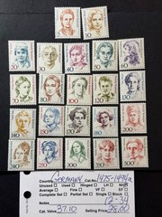 Germany # 1475 – 1494a MNH 2026 Scott Catalogue Value $ 37.10