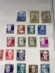 GERMANY ~several (82) German Reich ~ Saufend Stamps ~ c.1920’s Full Page 2 Side