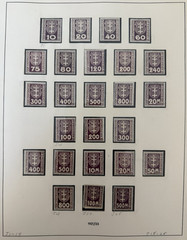 Germany, DANZIG, Poland 1921/1923 Scott J1/J25 Postage Due Stamps Cpl Set MH (*)