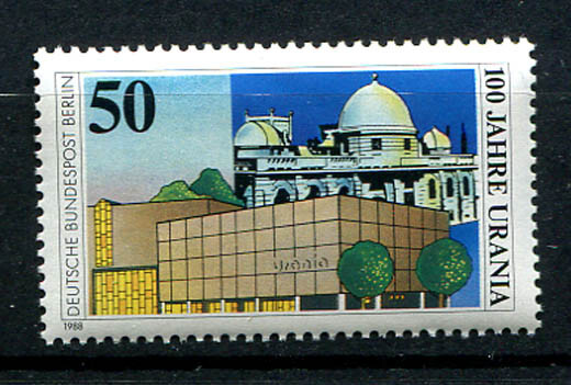 Germany – Berlin : Urania science museum stamp from 1988 – mint NH