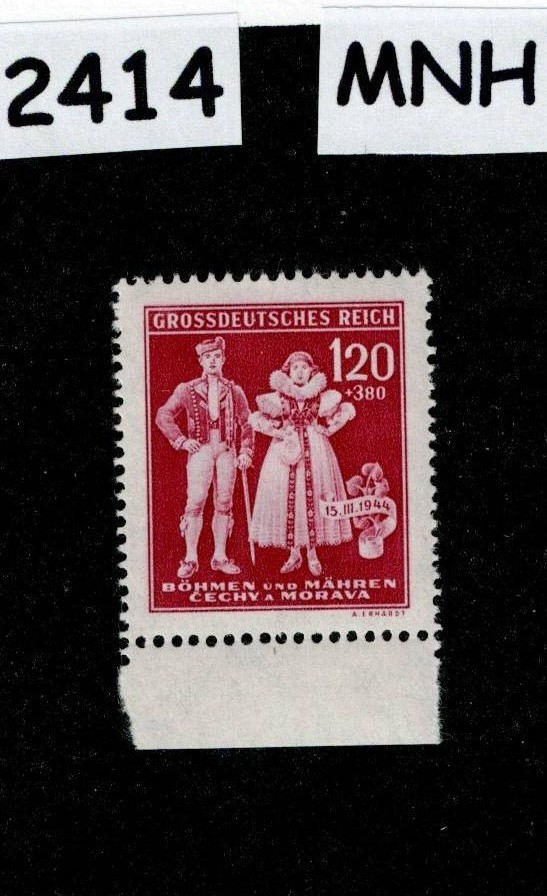 MNH Stamp B22 1944 Native costumes WWII Germany Occupation of BaM #2414