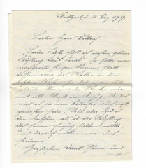 GERMANY Cover (with letter) sent from Stuttgart to T Reichenau – Slogan Cancel