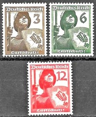 Germany’s Third Reich Mi# 643-645 MH 1937 *