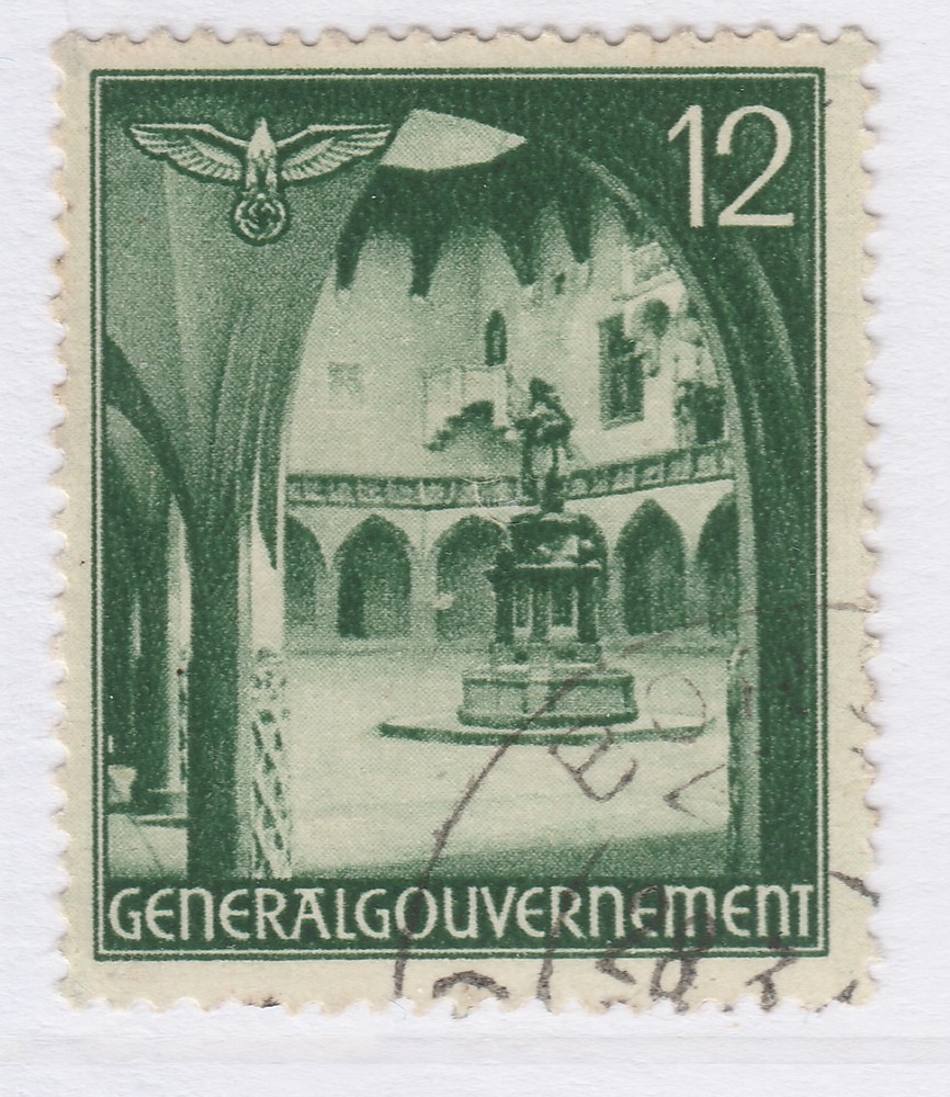 Germany General Government Occupation of Poland 1940 12gr Used A25P32F18529