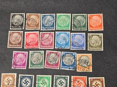 Ultimate Nazi Germany Stamp Collection Hitler Swastika Hindenburg 50+ WW2 Stamps