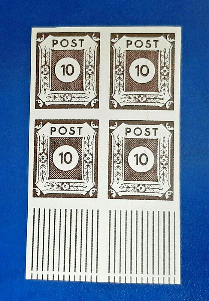 Germany Stamps Allied Occupation 4x 10 Pfennig 1945 Block SBZ Mi. Nr. 45 (19787)