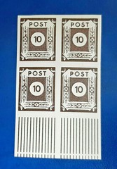Germany Stamps Allied Occupation 4x 10 Pfennig 1945 Block SBZ Mi. Nr. 45 (19787)