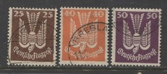 1922 Germany 25 – 80 Pfennig Air Mail issues watermark Network used, $ 138.00