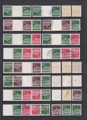 West Germany Brandenburg Gate etc Stamps MNH, Used. Inc tete beche, Booklets.