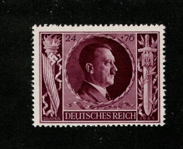 MNH stamp B235 Adolf Hitler 1943 54th Birthday WWII Germany Third Reich era