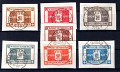 Württemberg 123/29 Herrlich On Postmarked Luxury Letter Piece + Signed (BA1403