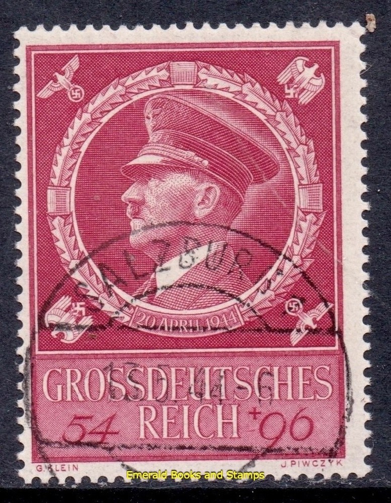 EBS Germany 1944 – Adolf Hitler’s 55th Birthday – Michel 887 – CTO Salzburg