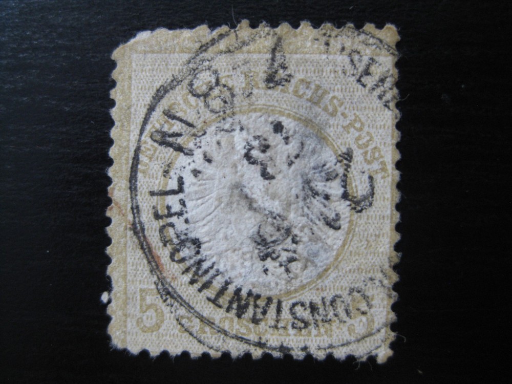 TURKEY GERMAN OFFICES COLONY Mi. #V22 scarce used forerunner stamp! CV $240.00