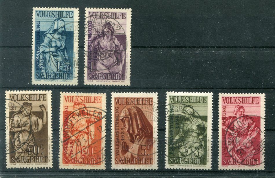 Saar 199/205 Set Or Individual Values Cleaned And Certified 240EUR (M0612)