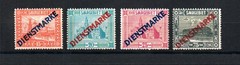 Saar (Germany) 1923 set overprinted dienst service-stamps (Michel D 12/15) MLH